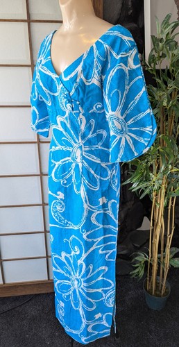 Vtg 60s MCINERNY By SYDNEY Honolulu Traditional Floral Maxi Dress Sz Modern Sz S, $164.99 - Photo 9