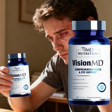 3x 1MD Nutrition Vision MD Eye Vitamin Eye Supplement 30 Softgels Carmis