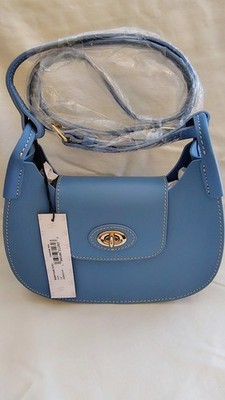 Dooney & Bourke Sweety Leather Crossbody Hobo Azure