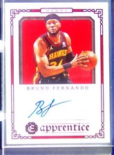 2020-21 Chronicles Bruno Fernando Auto #APR-BFR Hawks Apprentice Signatures Red