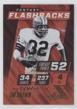 2017 Panini Absolute Fantasy Flashbacks Retail Jim Brown #1 HOF n1u