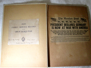 WW1 Military Scrapbook Photos Letters Postcards News Articles Map And More 1917