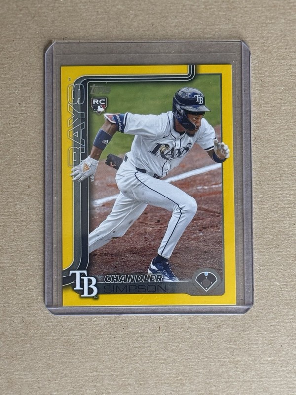2025 Topps Update Chandler Simpson - Yellow RC #US277 - Tampa Bay Rays