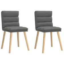 Dining Chair Set of 2 Dark grey