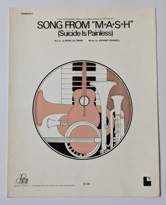 Suicide is Painless Song from M*A*S*H* Mike Altman 1970 Sheet Music