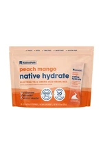 Native Hydrate Electrolyte Powder Stick Pack, No Sugar, Peach Mango, 30 Servings