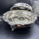 Vintage Baroque Silver Plate  3 Piece Covered Vegetable Dish. — photo 5