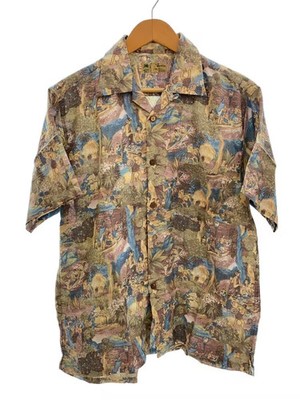 Royal Hawaiian Aloha Shirt, Medium, Cotton, Multicolor, All-Over Print