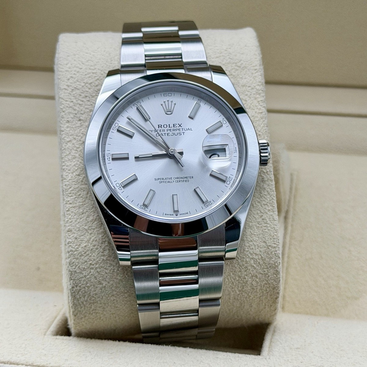Rolex Datejust 41 Oyster Silver Dial 2020 Full Set