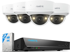 Kit Videosorveglianza 4K PoE IK10 AI Rilevamento, Notturna a Colori, Audio 2 Vie