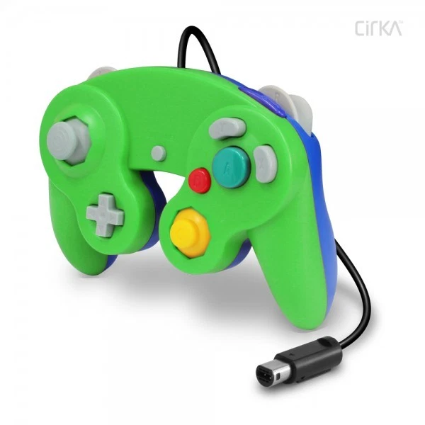Nintendo Wii/GameCube CirKa controller (Green/Blue) - Image 3 of 4