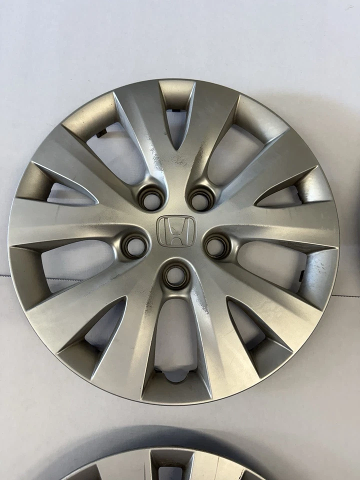 Juego/4 PARA HONDA CIVIC 2012-2015 OEM 15" Tapacubos Tapacubos 5 V Radios Foto 3 de 4