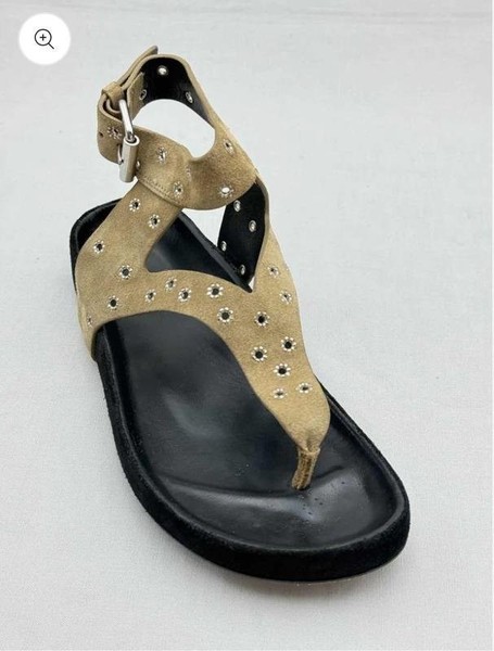 Women Isabel Marant Heels Beige Suede 38