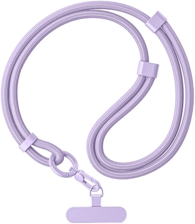 project-cb Collana Per Telefono Regolabile A Tracolla E Intorno Al Collo 1,Toppa Per Cordino Cellulare 2,Tracolla per Telefono,Cinturino per Telefono Regolabile 80-160cm(Arancione-G