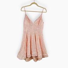 B. Darlin Pink Sequin Mini Dress 13 / 14 Fit Flare Party Cocktail Prom Sparkle