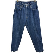 Vintage Eddie Bauer Mom Jeans Women  s Size 10 High Rise Tapered Leg Blue Denim