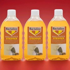 x 3 Bartoline Flask Wallpaper Stripper Liquid Easy to Use Remover