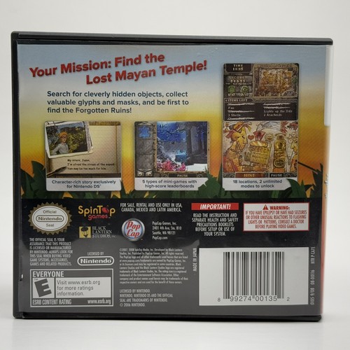 Amazing Adventures: The Forgotten Ruins NINTENDO DS