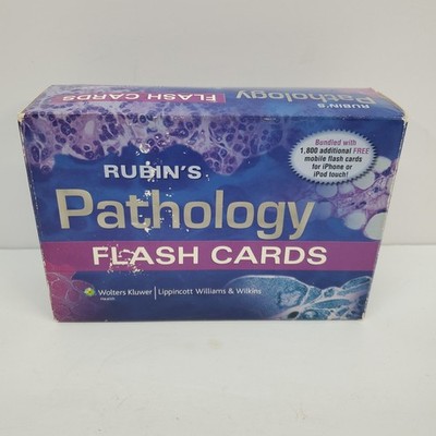 Rubin's Illustrated Pathology Flash Cards Visual Exam Study Prep Wolters Kluwer