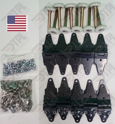 30 pack Whiting Overhead Truck Door Repair Kit - Hinges + 2'' Rollers + Hardware!
