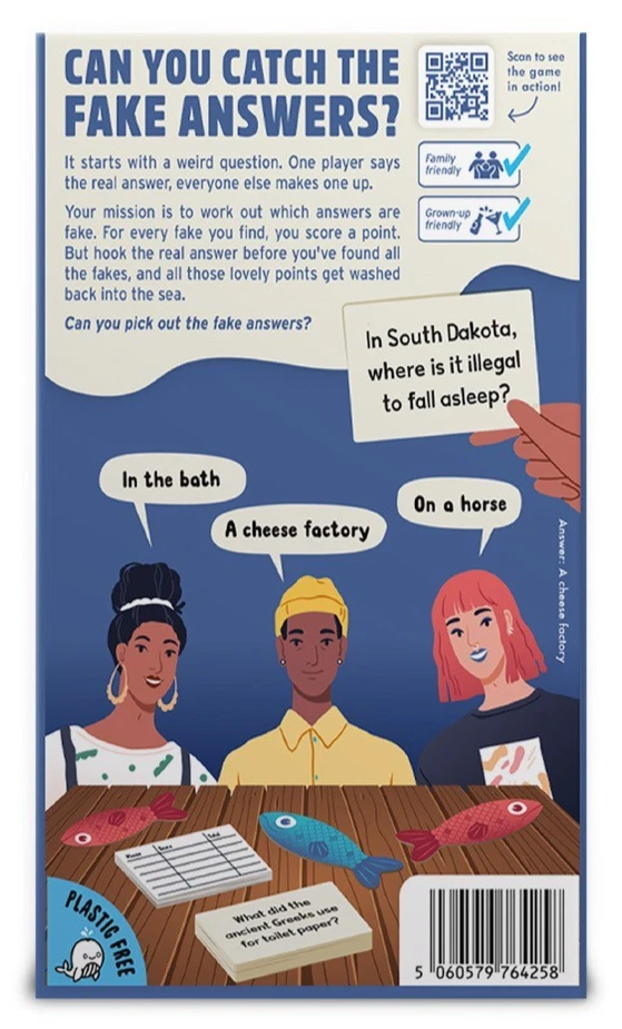 Sounds Fishy Party Quiz Question Family Card Game Big Potato 4-6 Players 10+. - Image 2 of 4