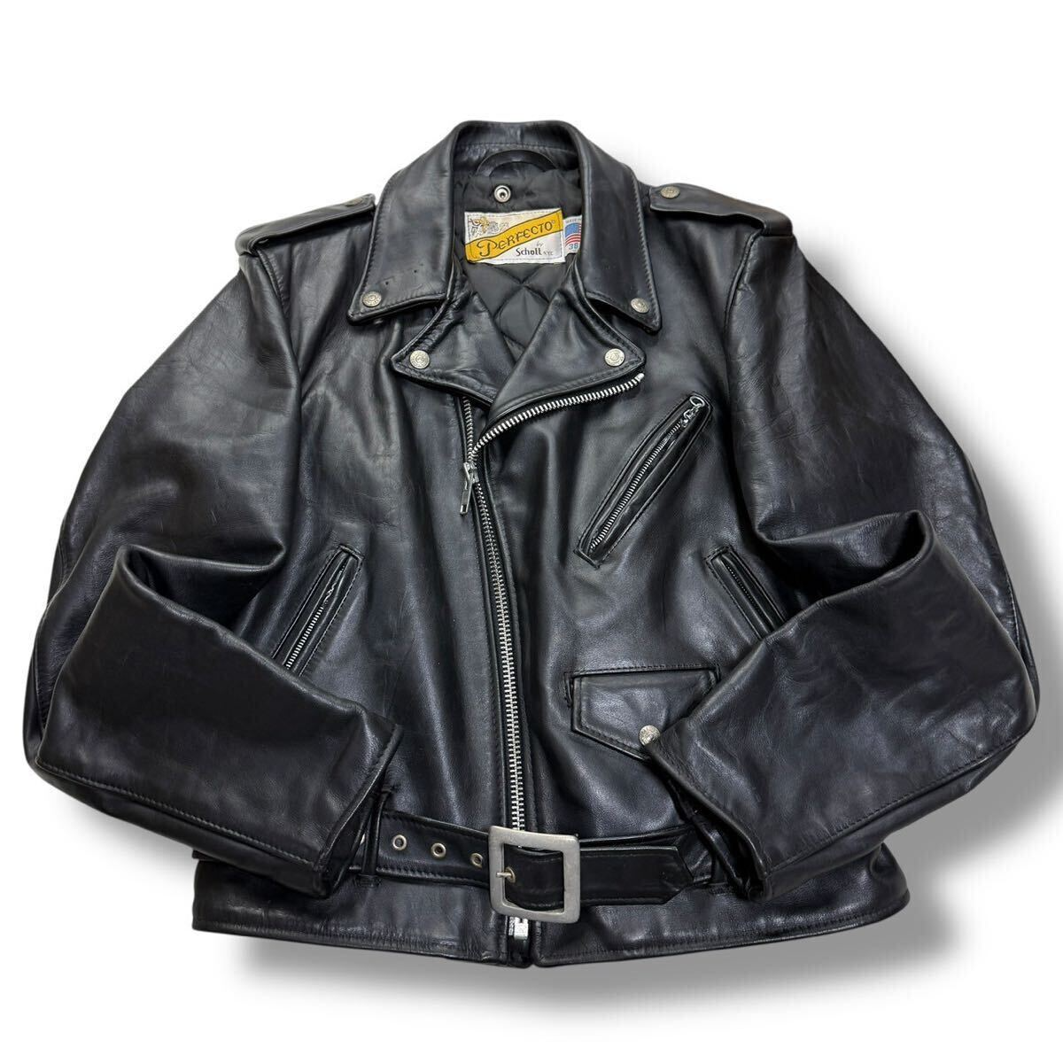 schott６１８　38 Schott 618 Perfecto 38 Steerhide Leather Double Motorcycle