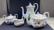 Spode Bone China Stafford Flowers Tea Set 4pc Teapots Creamer Sugar Bowl
