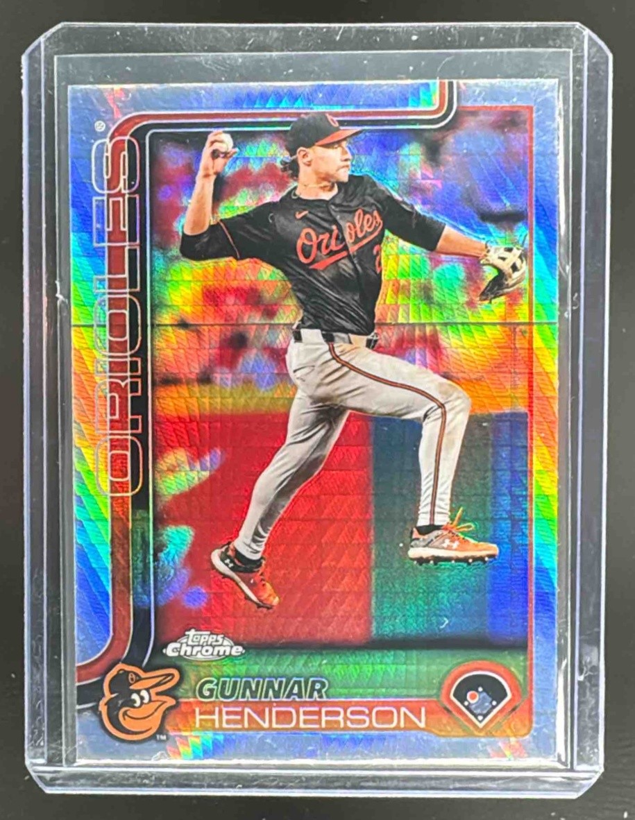 EL.125 Gunnar Henderson 2025 Topps Chrome #213 Prism Refractor