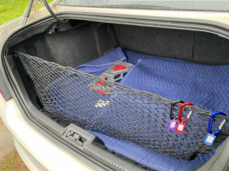 Red de carga de malla estilo sobre maletero trasero para Ford Fusion 2005-2012 totalmente nueva Foto 4 de 4