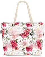 Void Tasche Rosen GewäChshaus Design Rosen Blumen-Muster Gold Kunst