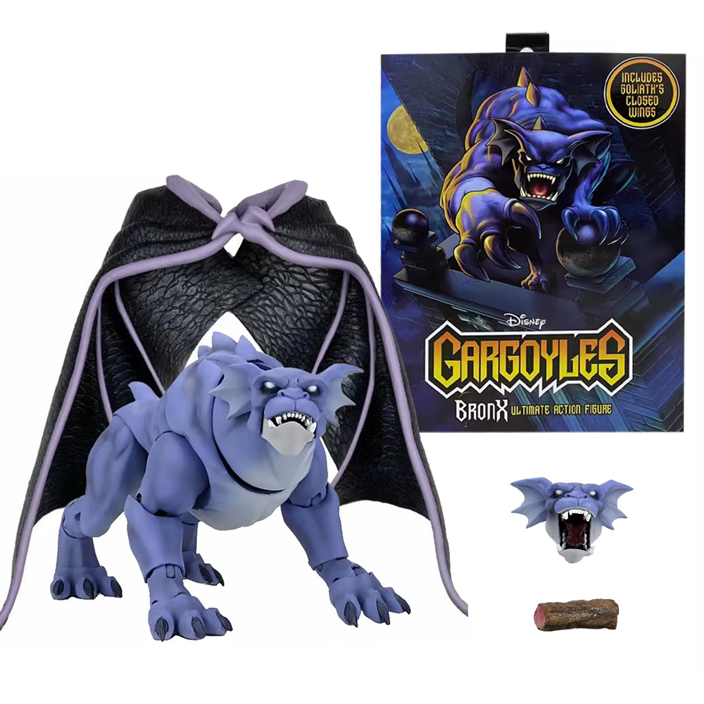 Figurine NECA Gargoyles Bronx le chien de pierre Disney de notre enfance