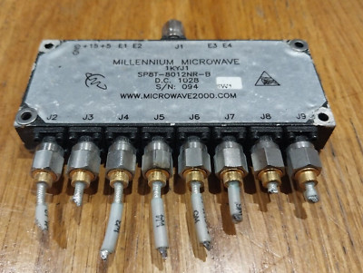 Millennium Mikrowelle SP8T-8012R-B einpoliger 8-Wege Schalter 11-19GHz