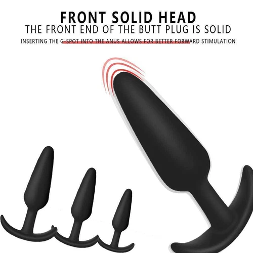 Set Anal Butt Plug Anal Beginners Training Prostate Massager Sex Toys for Women - Picture 12 of 39