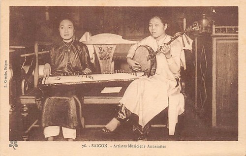 Vietnam - SAIGON - Annamitische Musiker Künstler - Publ. L. Crespin 76 - - Vietnam - Bild 1 von 2