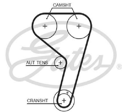 Original Gates Timing Belt T359HOB for Ford