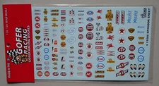 SPONSOR SHEET  1:24 1:25 GOFER RACING DECALS CAR MODEL ACCESSORY 11006 