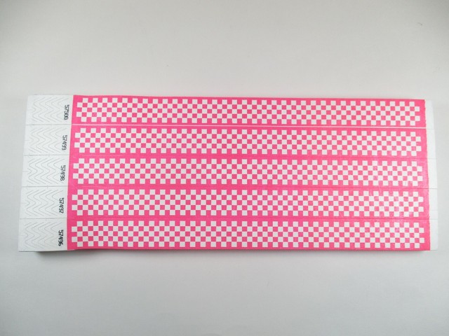 100 Ct. 3/4in Paper Wristbands Chevron and Checkered | eBay