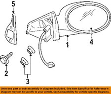 Espejos retrovisores exteriores para puerta delantera CHRYSLER OEM 01-17 Stratus, Viper-tornillo para espejo 6101952