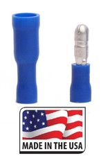200 Pack 16-14 AWG Blue Male Female Bullet Connector Vinyl Insulated .156" UL