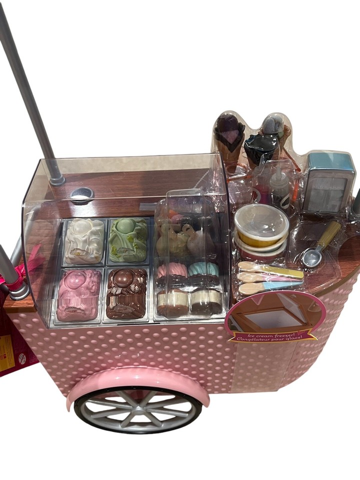Our Generation Two Scoops Ice Cream Cart Accessory Set for 18" Dolls eBay