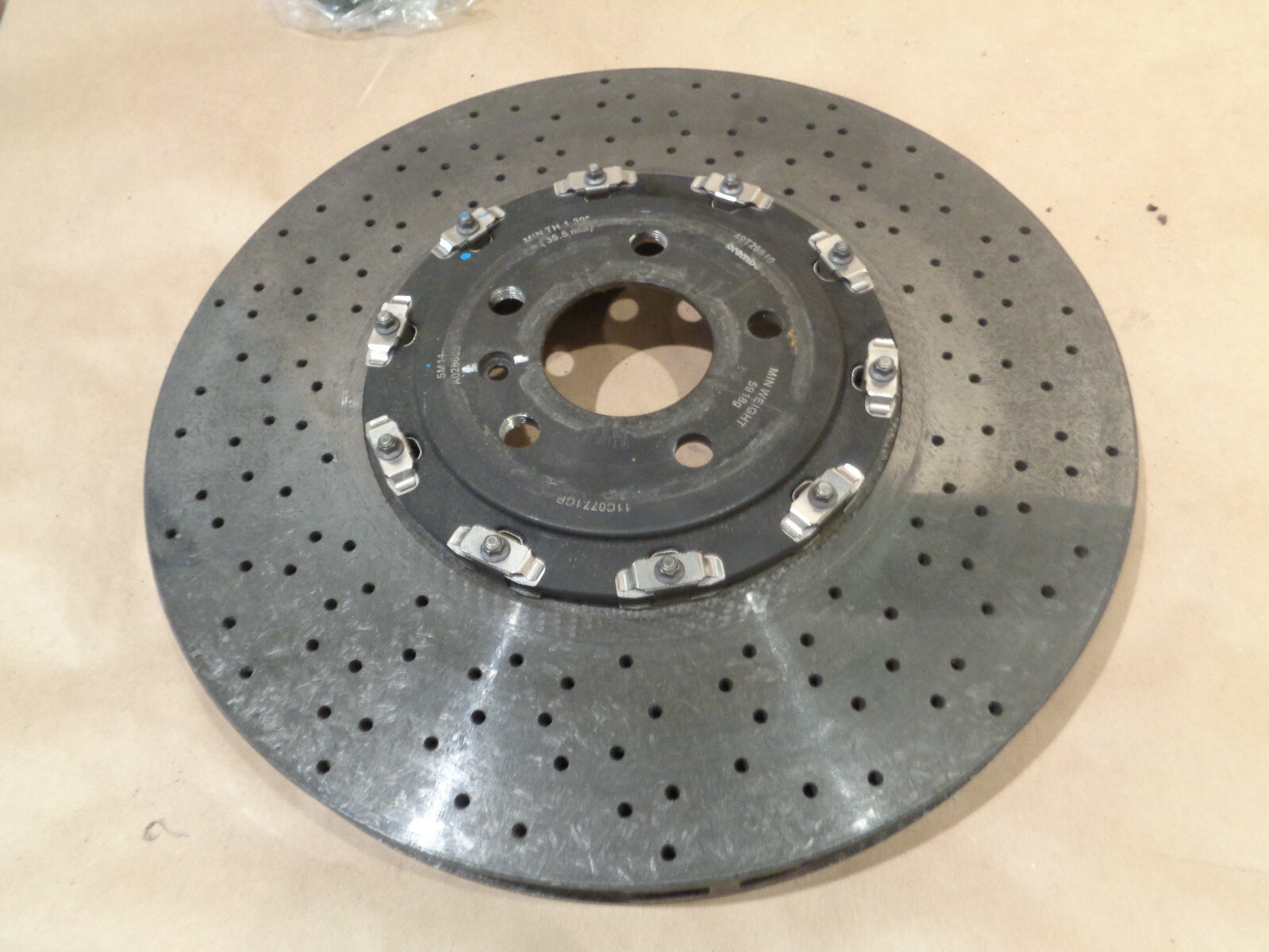 McLaren 570S Front Brake Rotor Carbon Ceramic P/N 11C0771CP