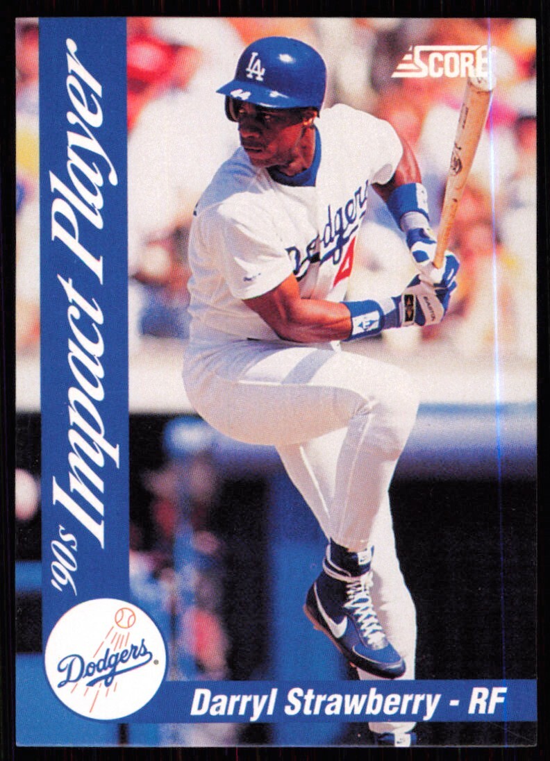 1992 Score Impact Players Darryl Strawberry Los Angeles Dodgers