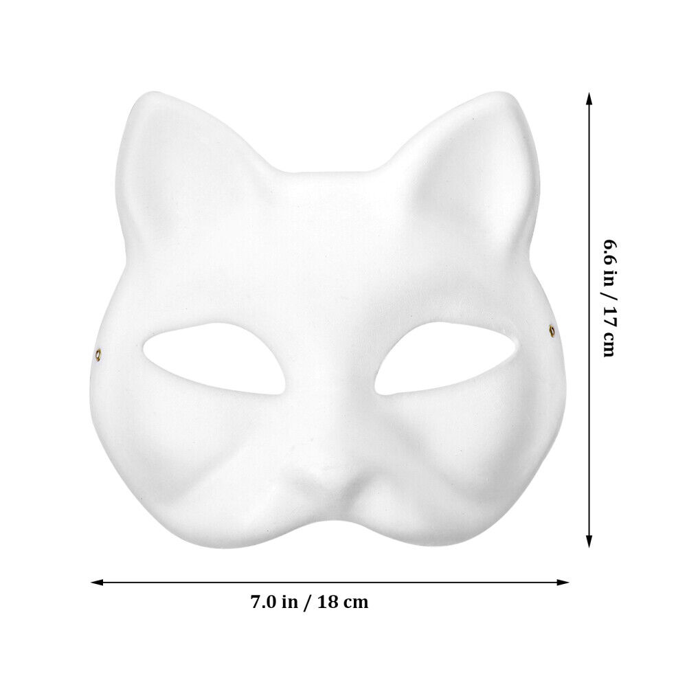 5 Pcs empty cat mask Empty Masquerade Mask Therian Mask Mask Adults Mask  Kids