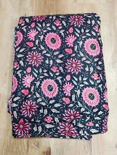 25 Yard Hand Block Print Handmade Cotton Indian Natural Sanganeri Print Fabric