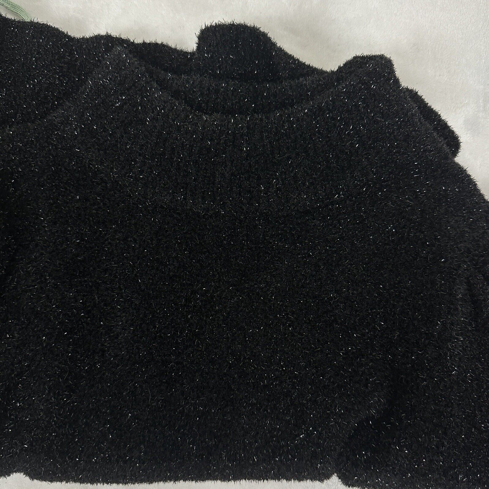 Kate Spade Metallic Texture Sweater Top Black Siz… - image 16
