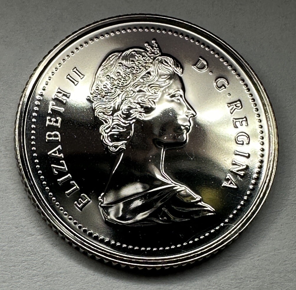 1986 Canadian 10Cent Dime Proof-Like Coin Uncirculated Directly