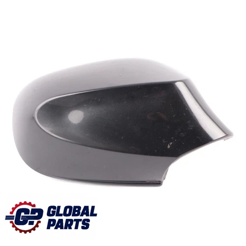Wing Mirror Cover BMW E81 E87 LCI Right O/S Covering Casing Black Sapphire - 475