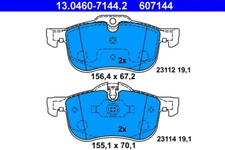 ATE 13.0460-7144.2 BRAKE PAD SET, FRONT DISC BRAKE FOR MG ROVER