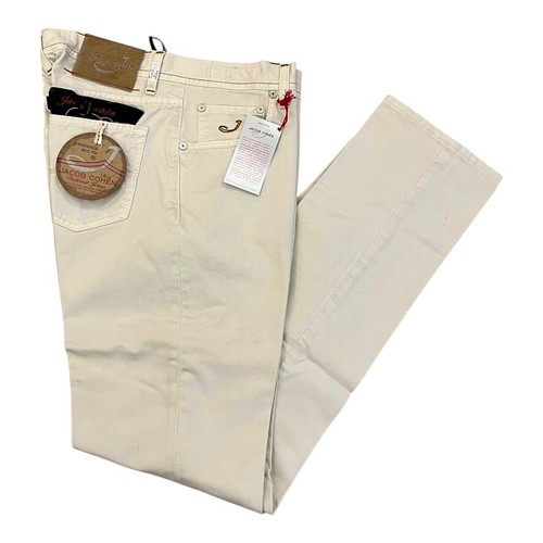 Pantalón vaquero de hombre JACOB COHEN J610 5 bolsillos blanco crema incl. paño ETIQUETA NUEVO - Imagen 2 de 14
