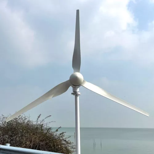 Generador de turbina eólica horizontal 3000W 24V 48V 3 palas molino de viento con controlador - Imagen 11 de 23
